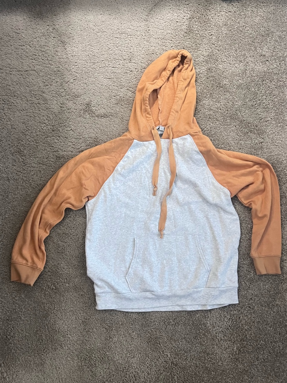 American Eagle Outfitters Men’s Hoodie Yellow and Gray L